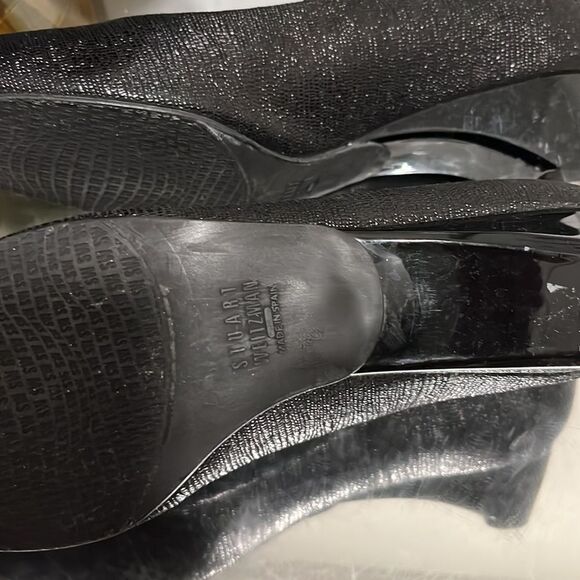 Stuart Weitzman Black Wedges - Picture 7 of 8